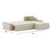 Диван угловой Nordviks (Модерн) Сountry Сountry Beige