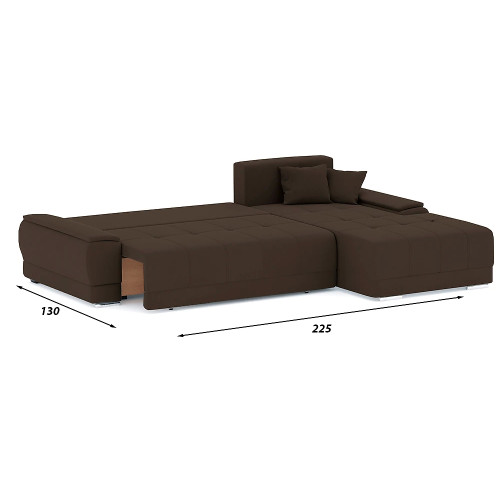 Диван угловой Nordviks (Модерн) Plush Brown