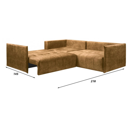 Диван угловой Чилетти Лонг Light Brown