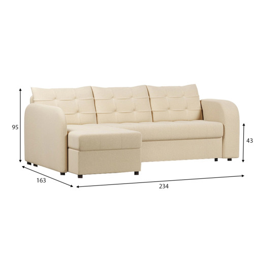 Диван угловой Беллано Beige