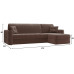 Диван угловой Ницца Plush Brown