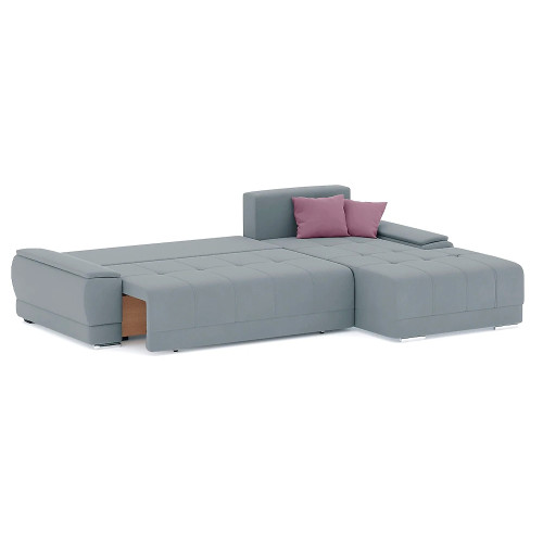 Диван угловой Nordviks (Модерн) Plush Light Grey - Пасти