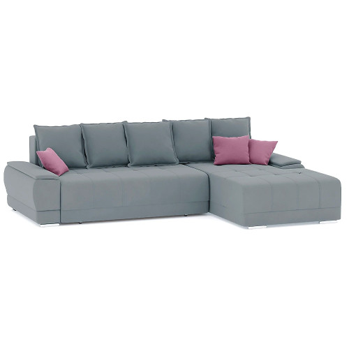 Диван угловой Nordviks (Модерн) Plush Light Grey - Пасти