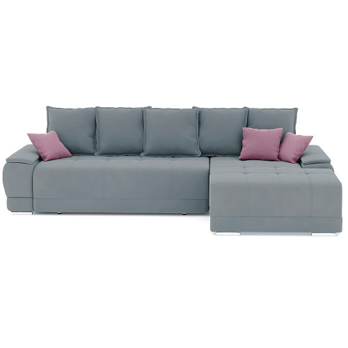 Диван угловой Nordviks (Модерн) Plush Light Grey - Пасти