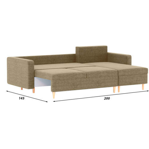 Диван угловой Белфаст Сountry Дарк Beige