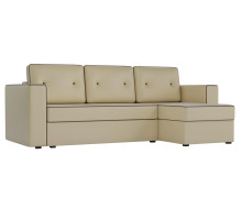 Диван угловой Принстон Eco-leather Beige еврокнижка