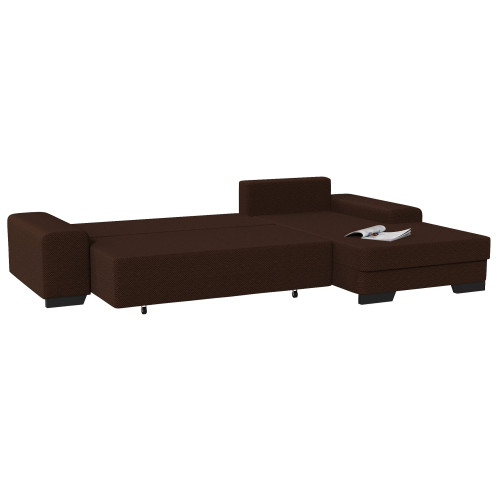 Диван угловой Калаус Brown Еврокнижка