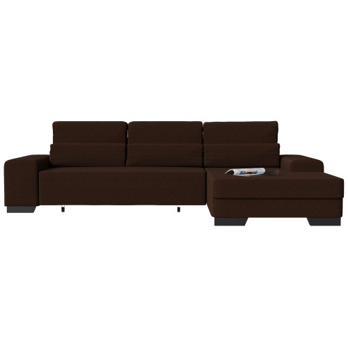 Диван угловой Калаус Brown Еврокнижка