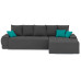 Диван угловой Nordviks (Модерн) Plush Grey - Blue