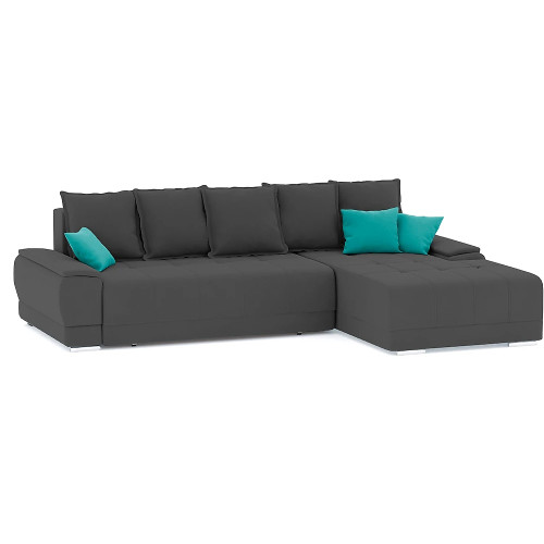 Диван угловой Nordviks (Модерн) Plush Grey - Blue