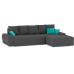 Диван угловой Nordviks (Модерн) Plush Grey - Blue