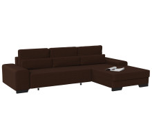 Диван угловой Торин Velvet Brown Еврокнижка
