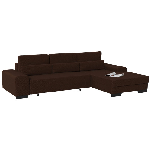 Диван угловой Калаус Brown Еврокнижка