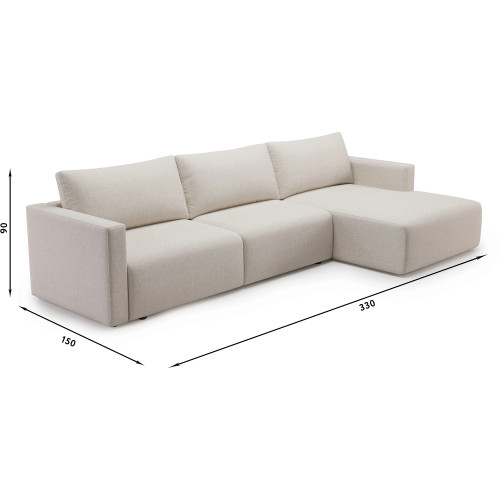 Диван угловой Бостон 14.2 Beige Еврокнижка