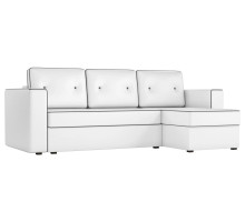 Диван угловой Принстон Eco-leather White еврокнижка