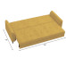Диван Скандия Plush Yellow