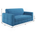 Диван Соренто-2 Plush Blue