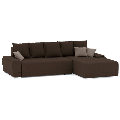 Диван угловой Nordviks (Модерн) Plush Brown - Light Brown
