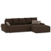 Диван угловой Nordviks (Модерн) Plush Brown - Light Brown