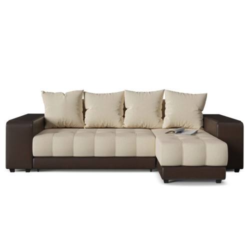 Диван угловой Дубай Еврокнижка cream