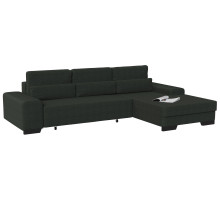 Диван угловой Торин Velvet Grafit Еврокнижка