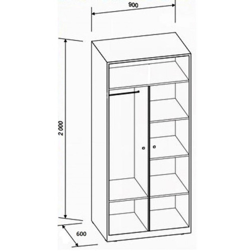 Шкаф РВ-60 Дизайн-2
