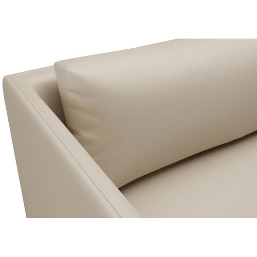 Диван Лидер Beige нераскладной кожаный