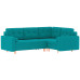 Диван модульный угловой Белфаст Plush Blue