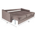 Диван Уэльс Plush Brown