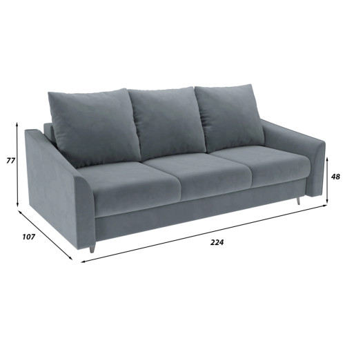 Диван Уэльс Plush Grey