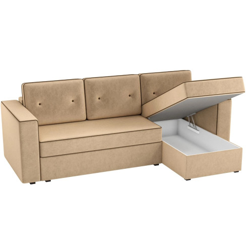 Диван угловой Принстон Beige еврокнижка