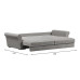 Диван прямой Челси Grey
