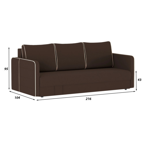 Диван Слим Plush Brown