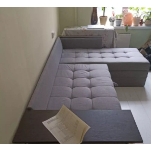 Диван угловой Атланта Сountry Light Grey со столиком