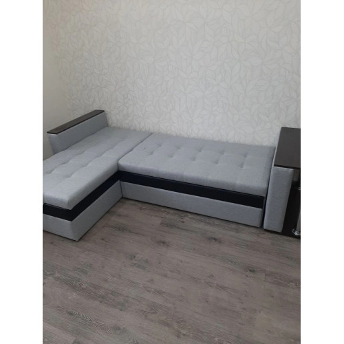 Диван угловой Атланта Сountry Light Grey со столиком