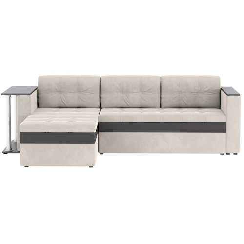 Диван угловой Атланта Сountry Light Grey со столиком