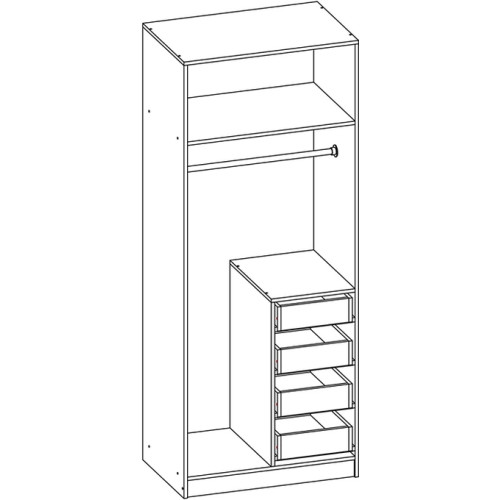 Шкаф Зодиак 2.8 (Мини) Венге