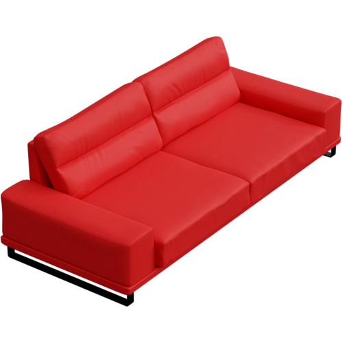 Диван кожаный Рипозо Red