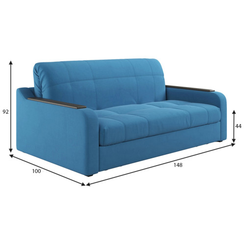 Диван Наполи Plush Blue