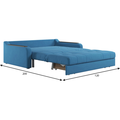 Диван Наполи Plush Blue