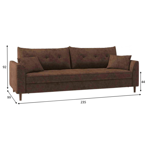 Диван Скандия Plush Brown