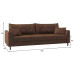 Диван Скандия Plush Brown