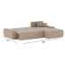 Диван угловой Nordviks (Модерн) Plush Макс Beige