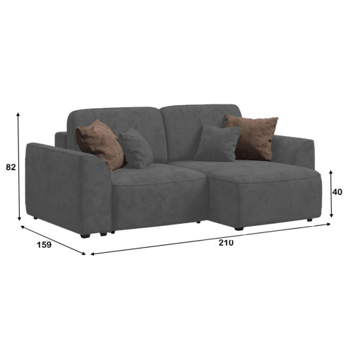 Диван угловой Модол Plush Grey